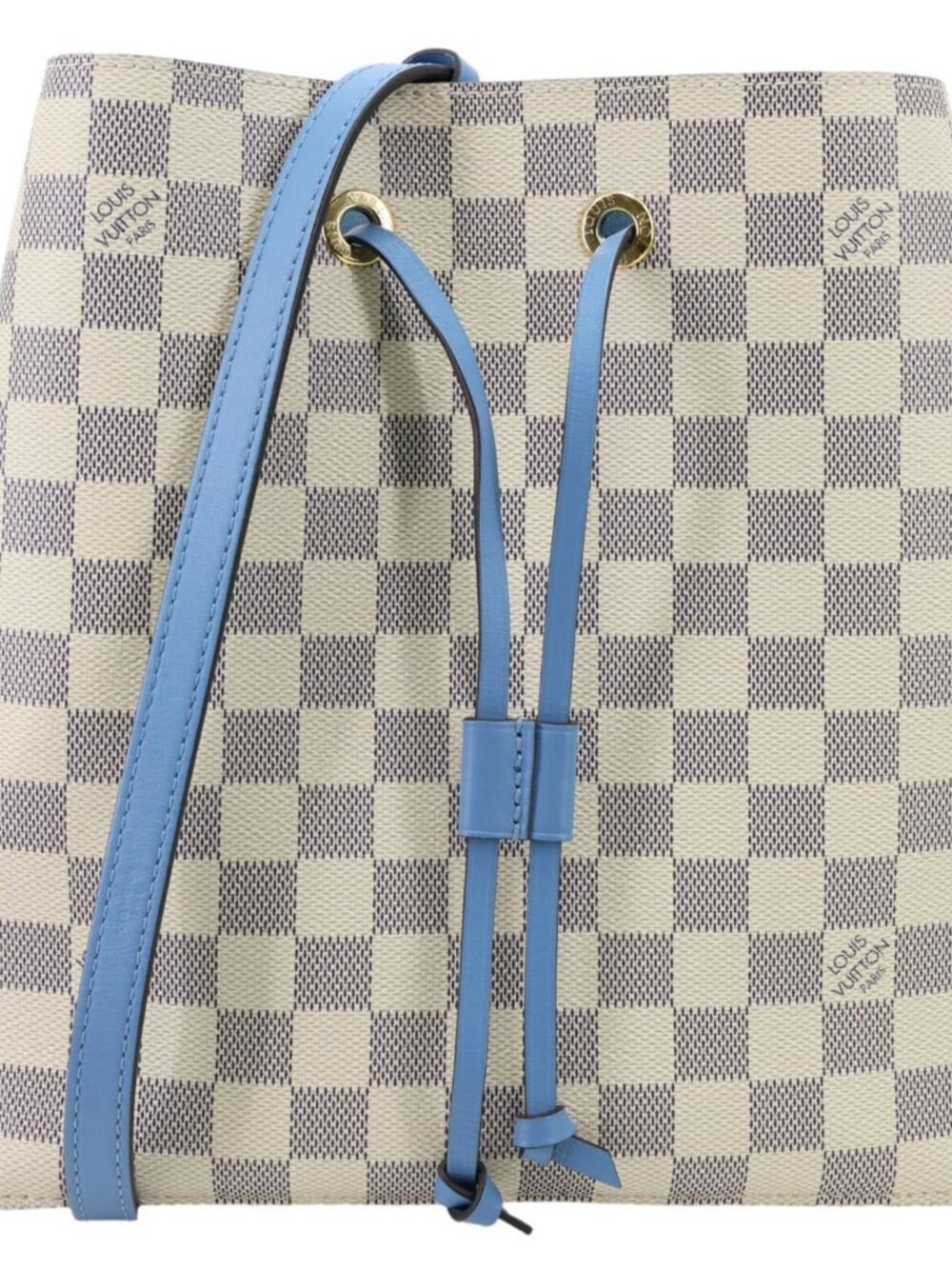 Louis Vuitton Neonoe MM Damier Azur Shoulder Bag Blue